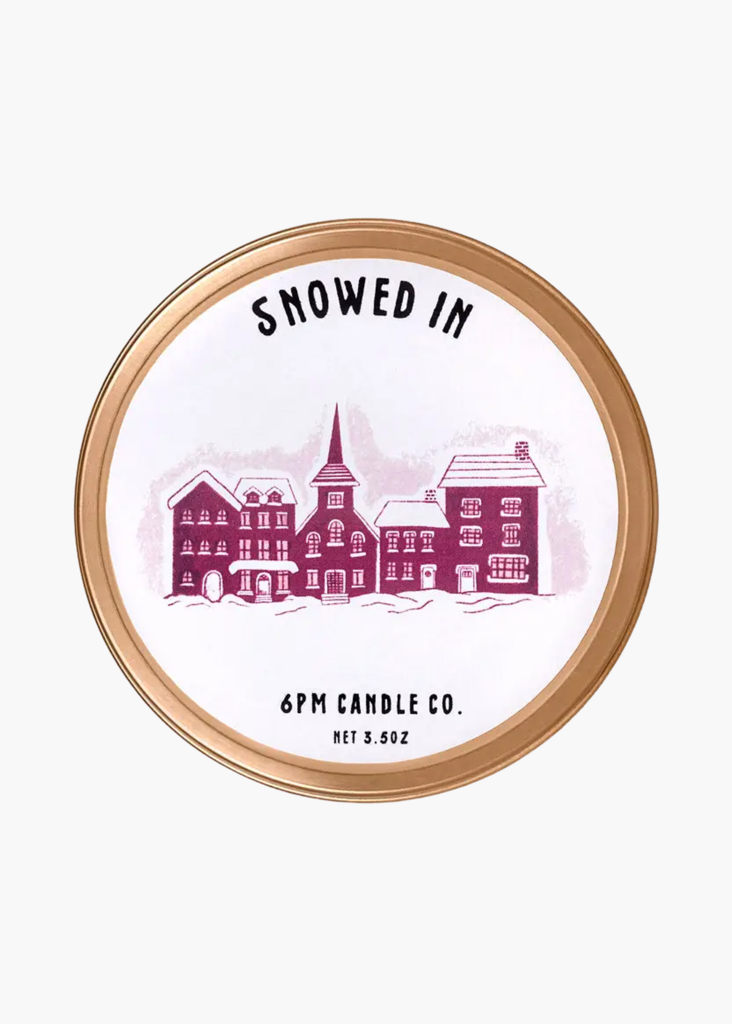 Snowed in candle