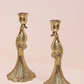 Peacock candle holder, set of 2