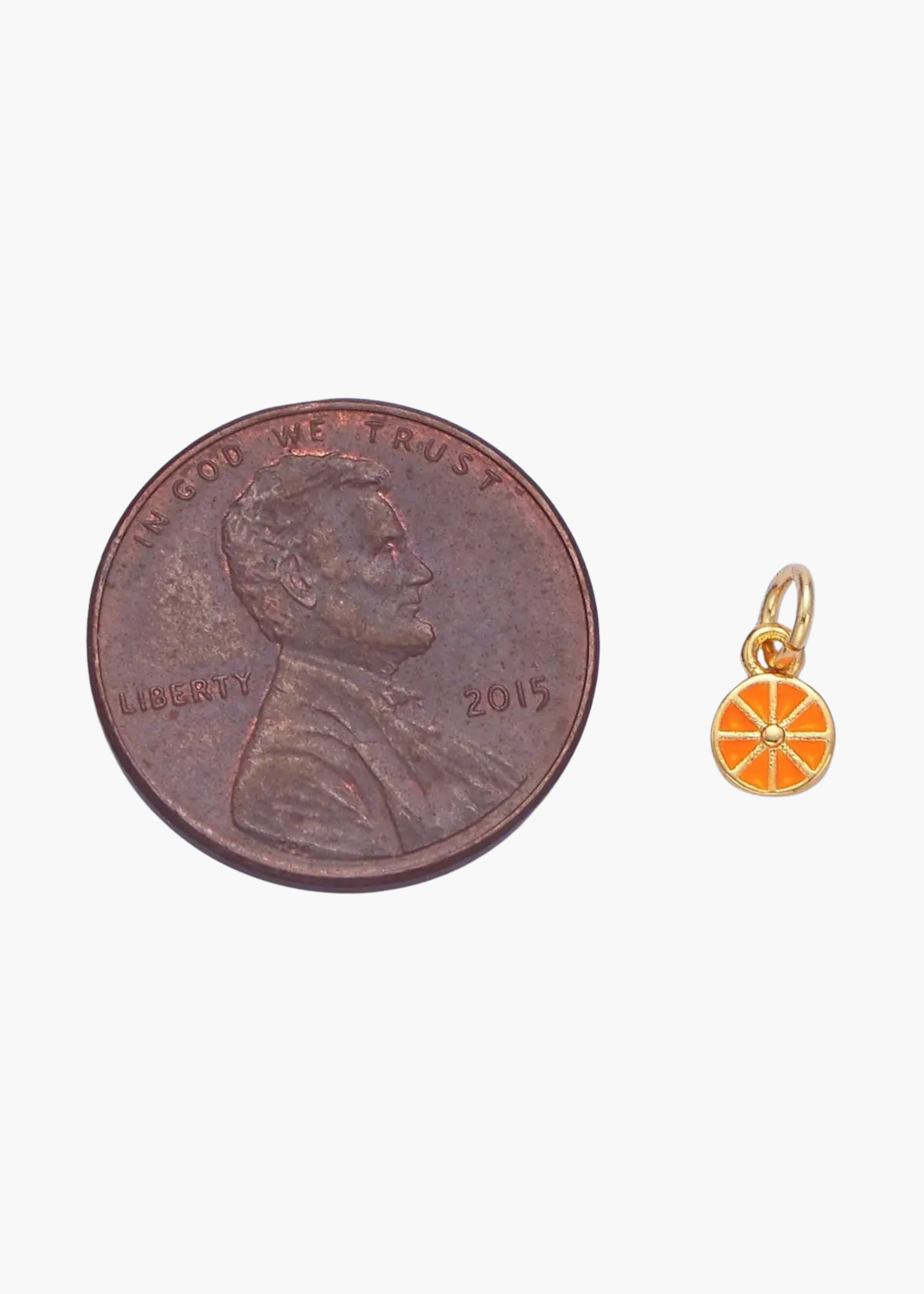 Orange fruit charm