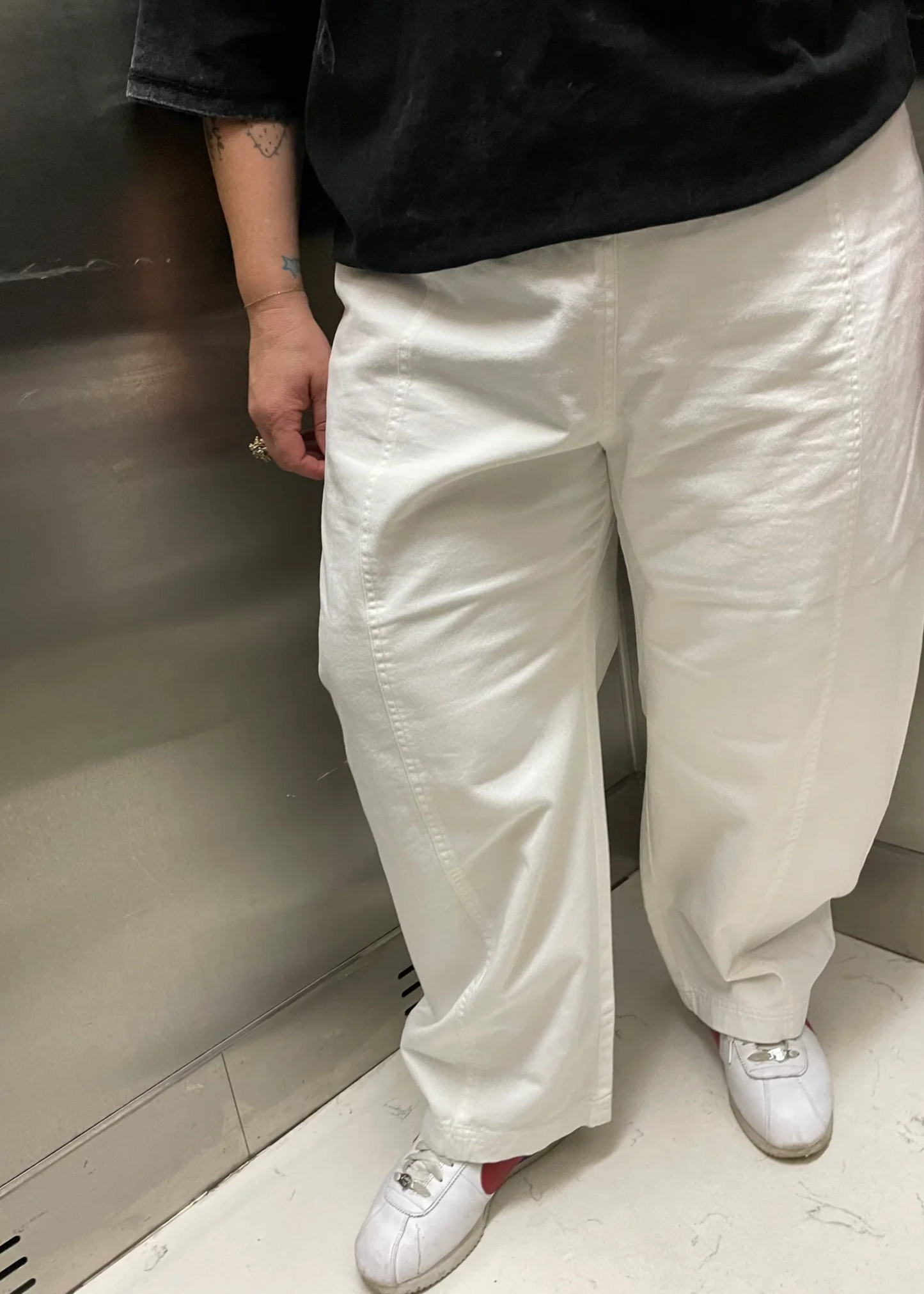 Janus pants II (with side pockets), white