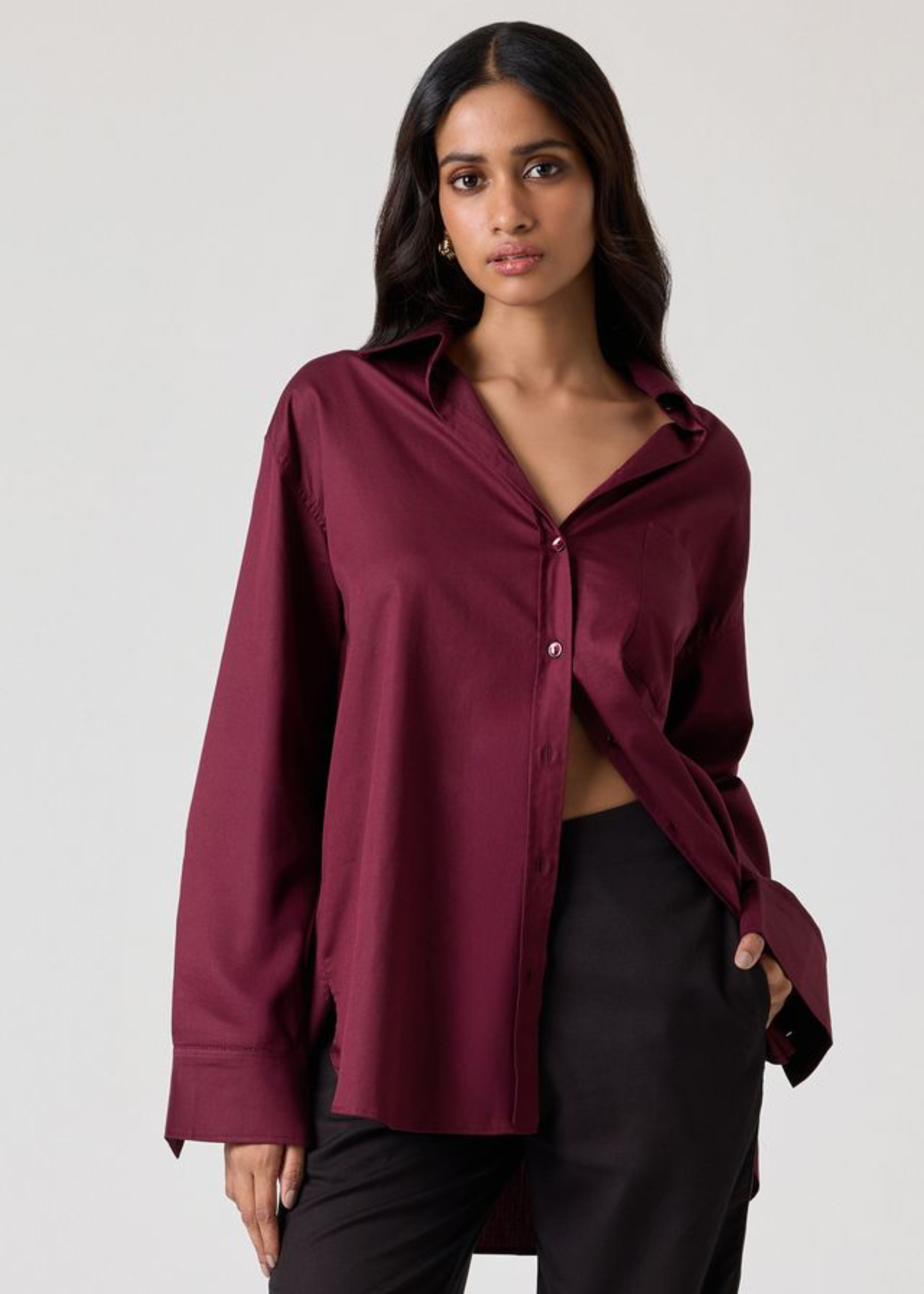 Ravenna shirt, mulberry