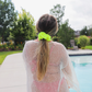 Oversized mesh scrunchie, neon