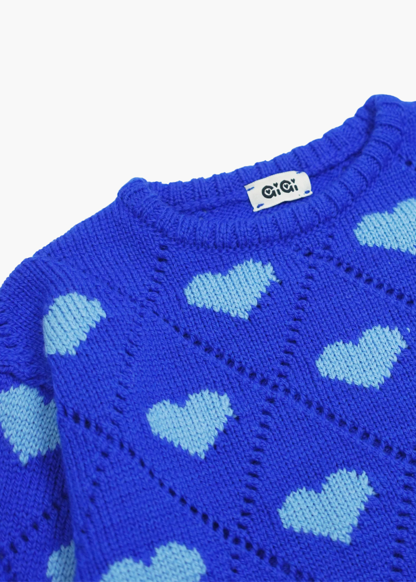 Kids love sweater, blue