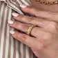 Diamond cut band ring