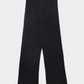 Cashmere straight fit pants, black