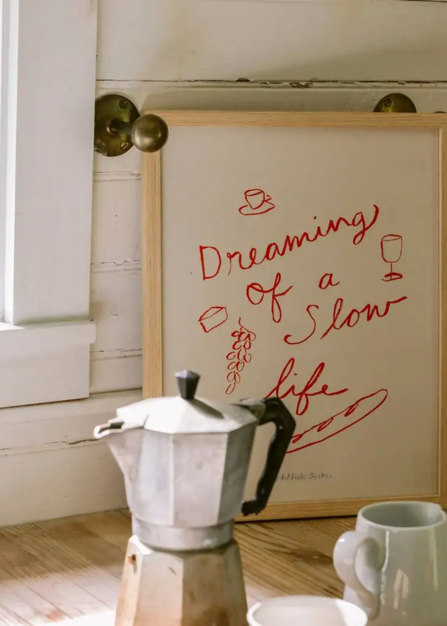 Dreaming of a slow life print