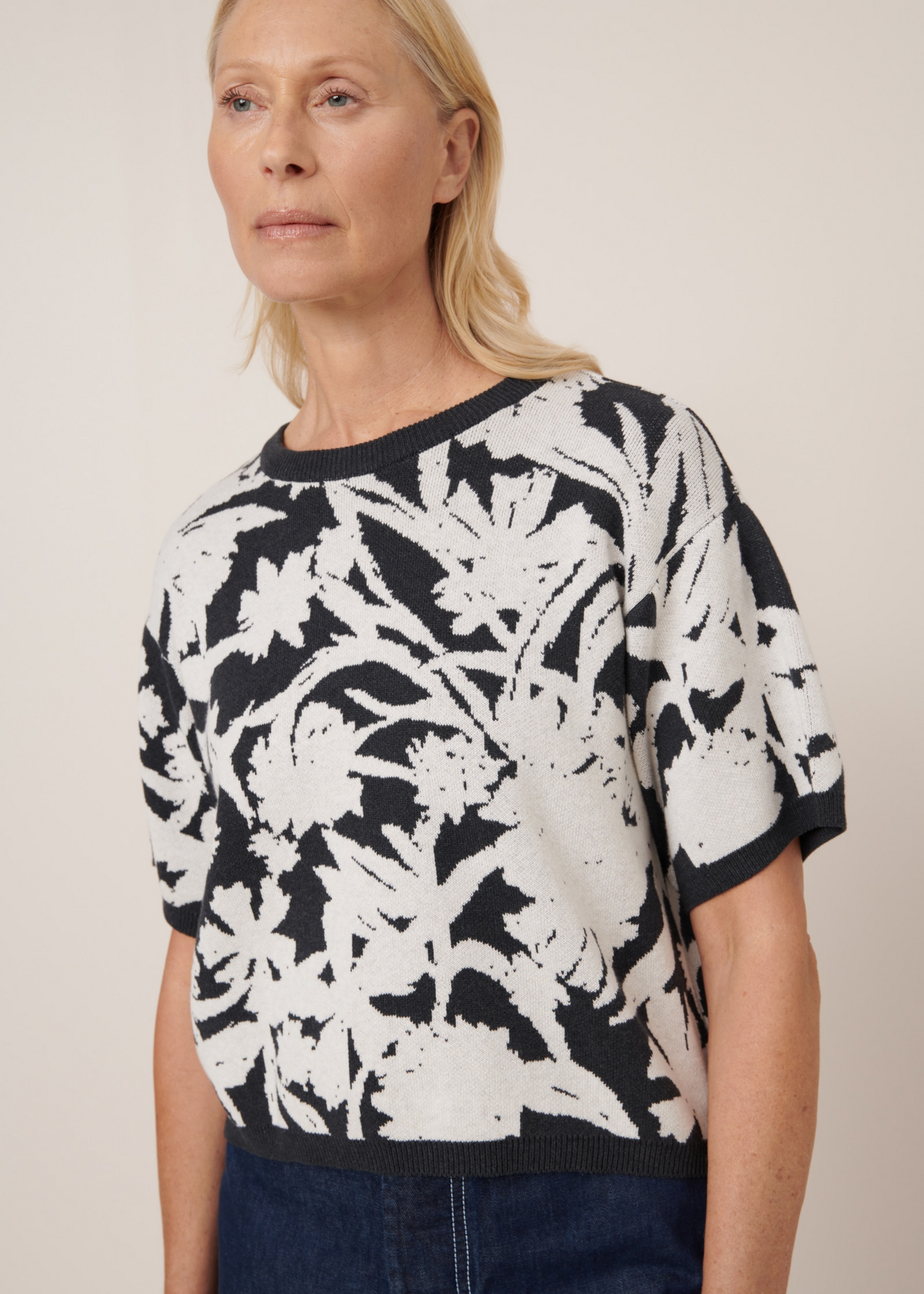 Etched top, etched jacquard