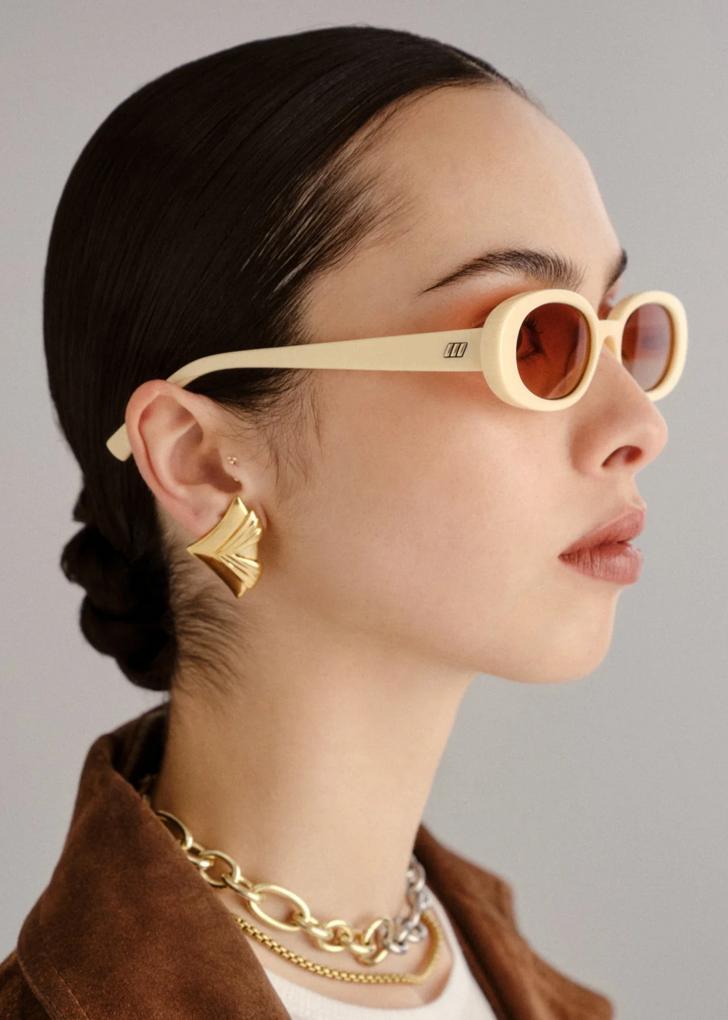 Outta love sunglasses, ecru