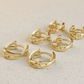 X clicker hoop earrings