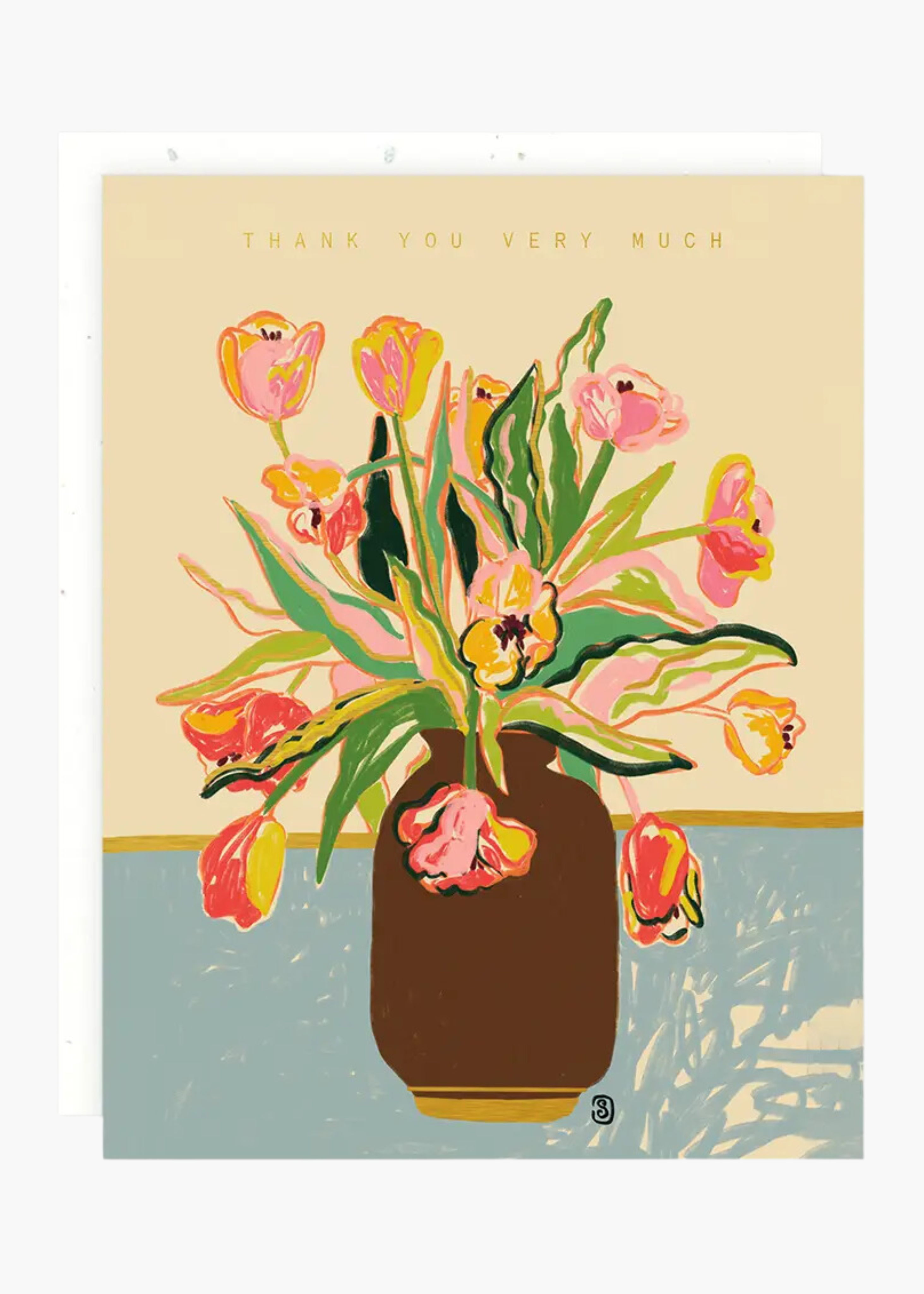 Thank you bouquet card