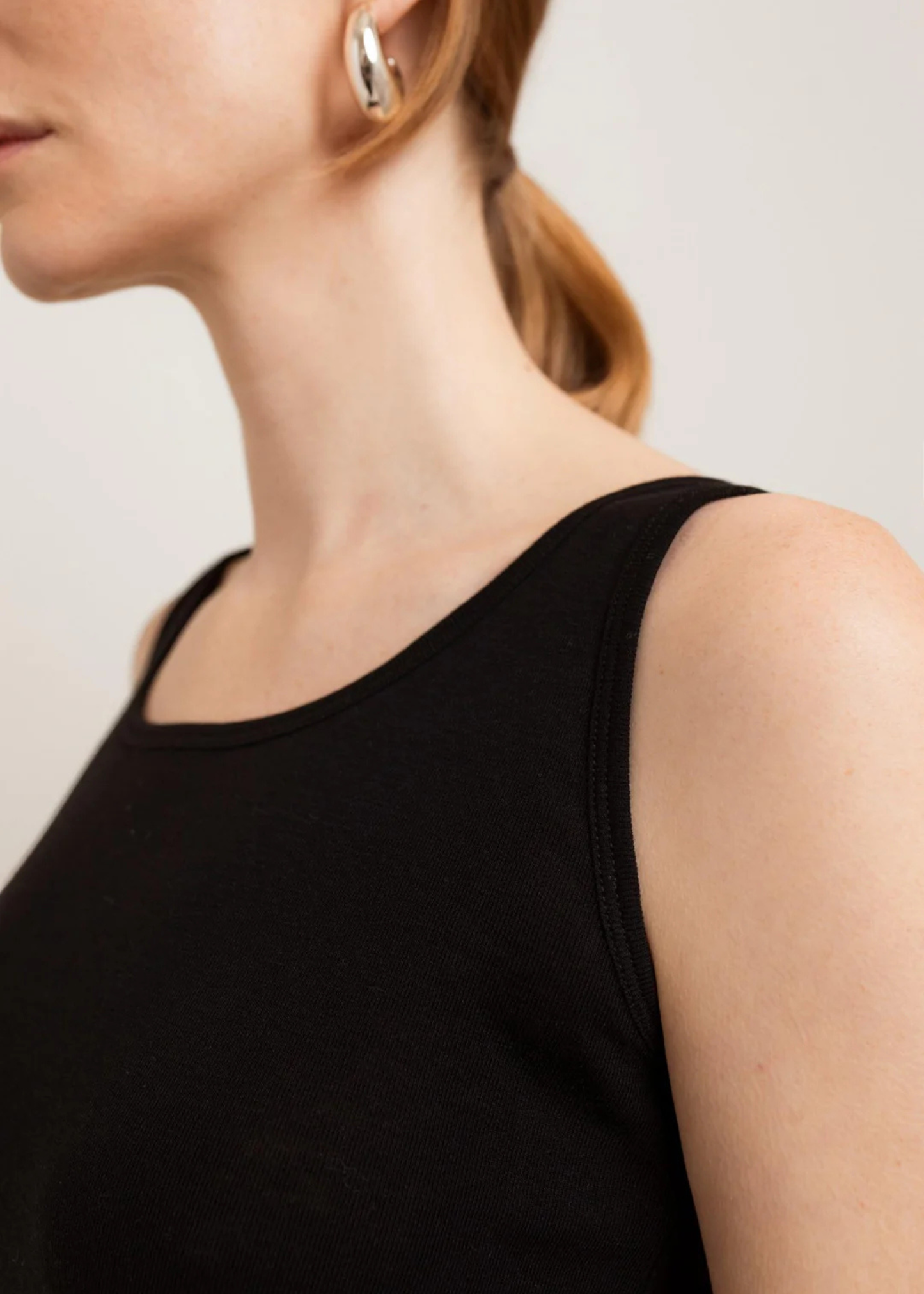 Sana sheer tank, black