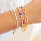 Shield evil eye stretch bracelet