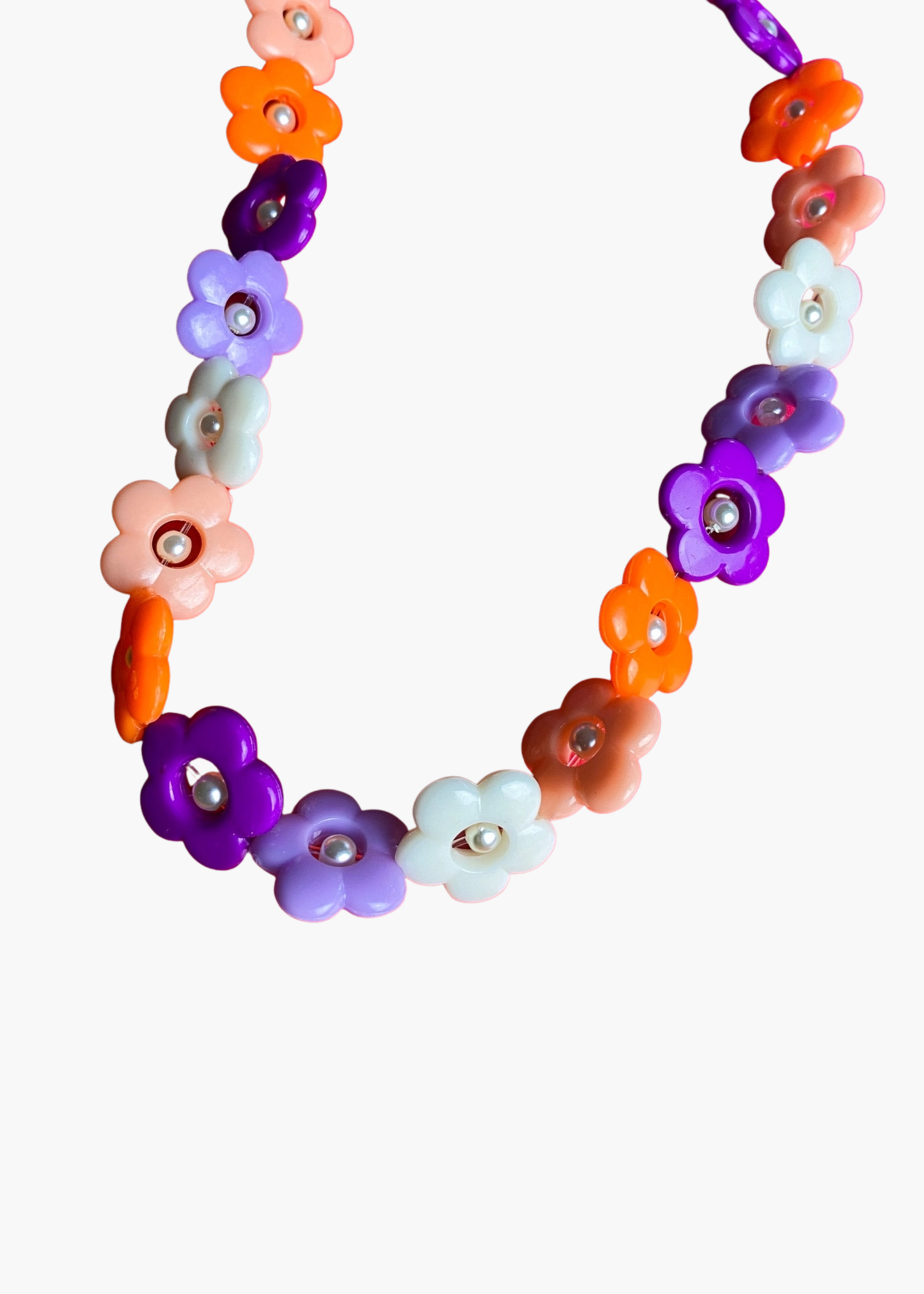 Sunset flower necklace