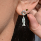 Fish dangle earrings