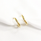 Soleil huggie hoops
