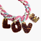 Cotton candy love necklace