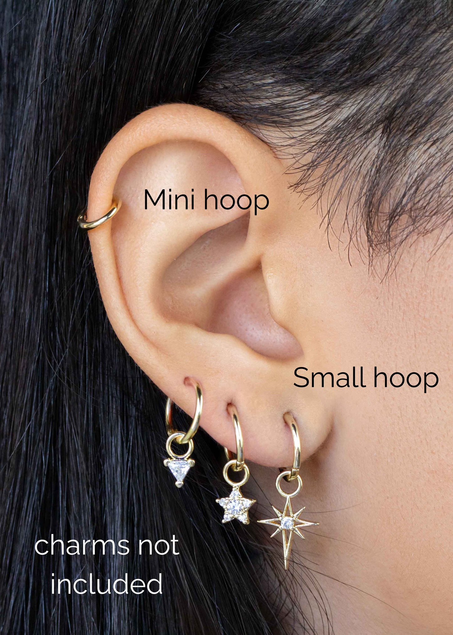 Seamless hoops, 2 sizes