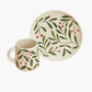 Holly leaf plate, green