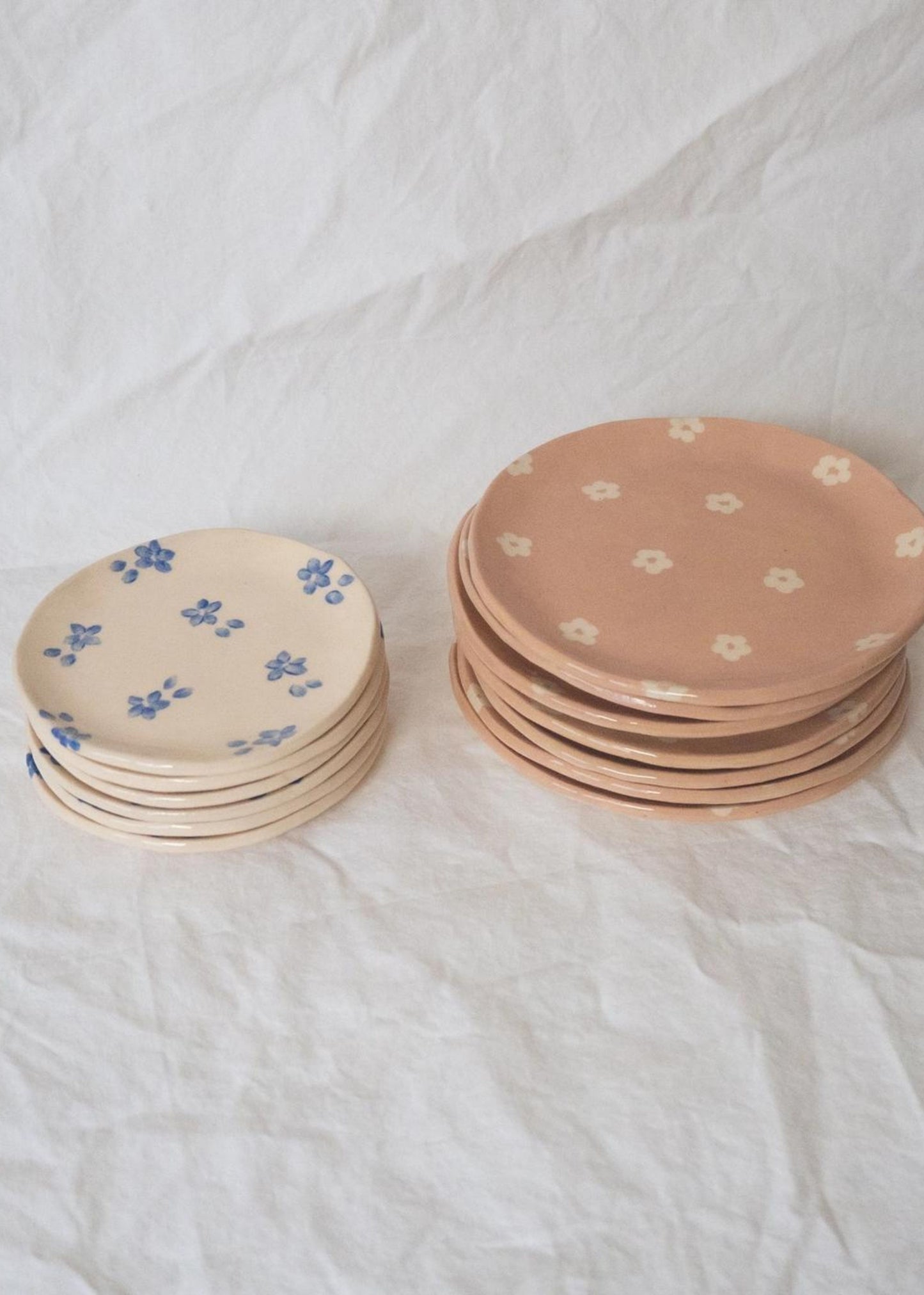 Forget me not ring dish, blue