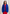 Merino crew neck cardigan, cobalt