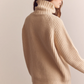 Wool turtleneck waffle sweater
