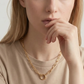 Paperclip chain with clicker clasp necklace