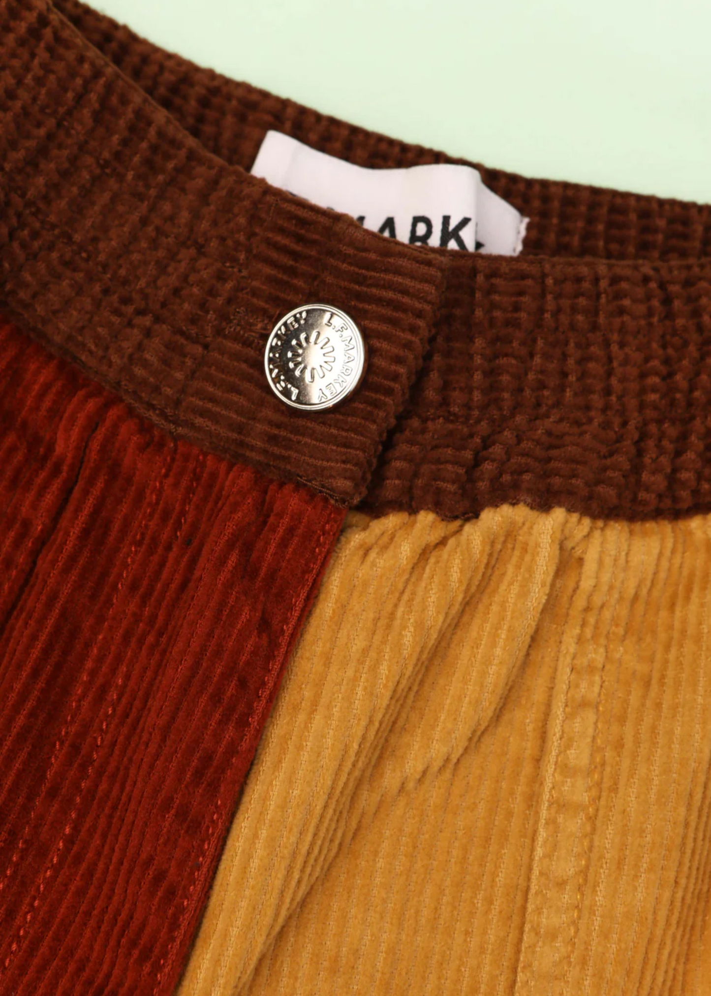 Beckett crop patchwork trouser
