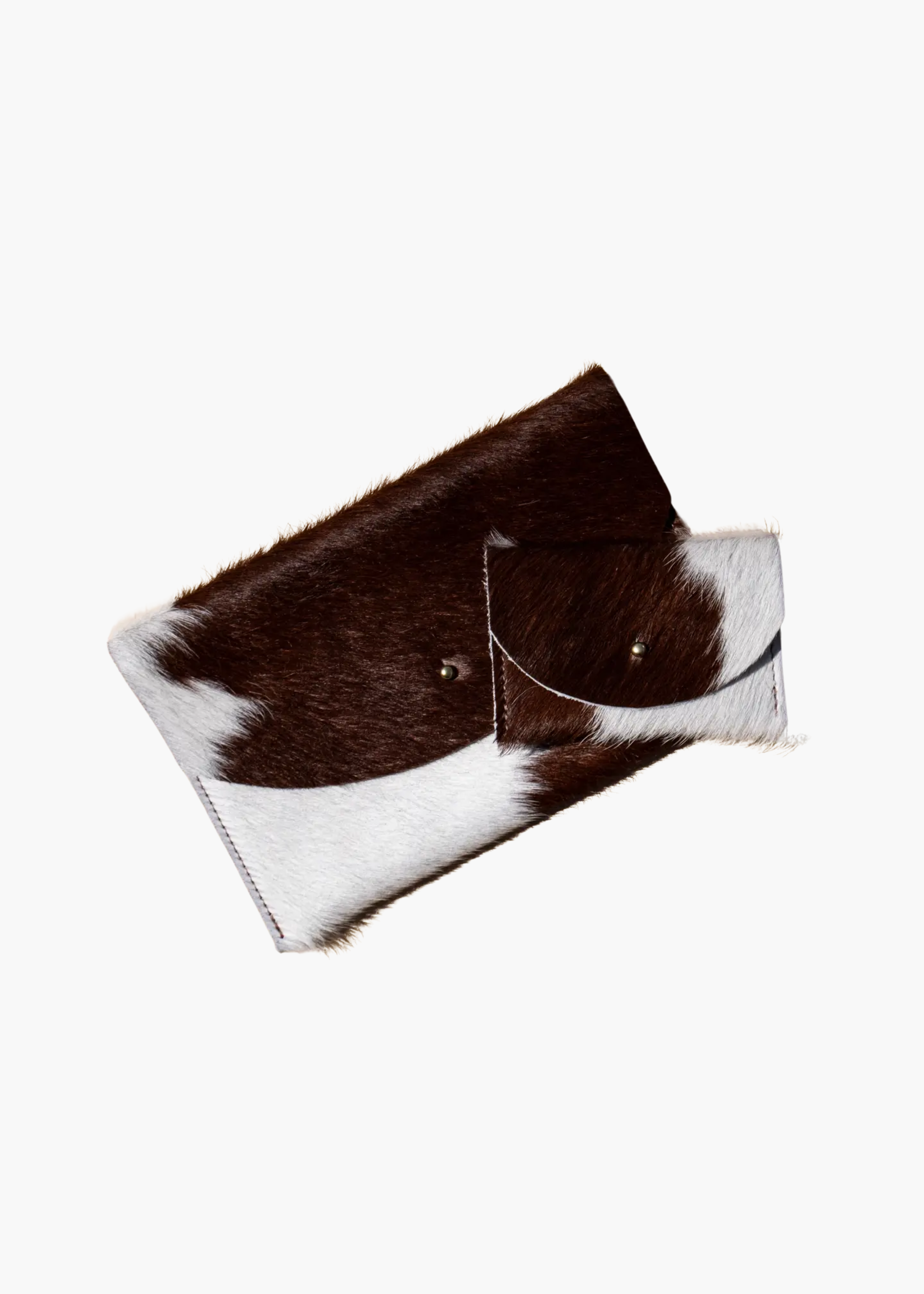 Cardholder, brown and white