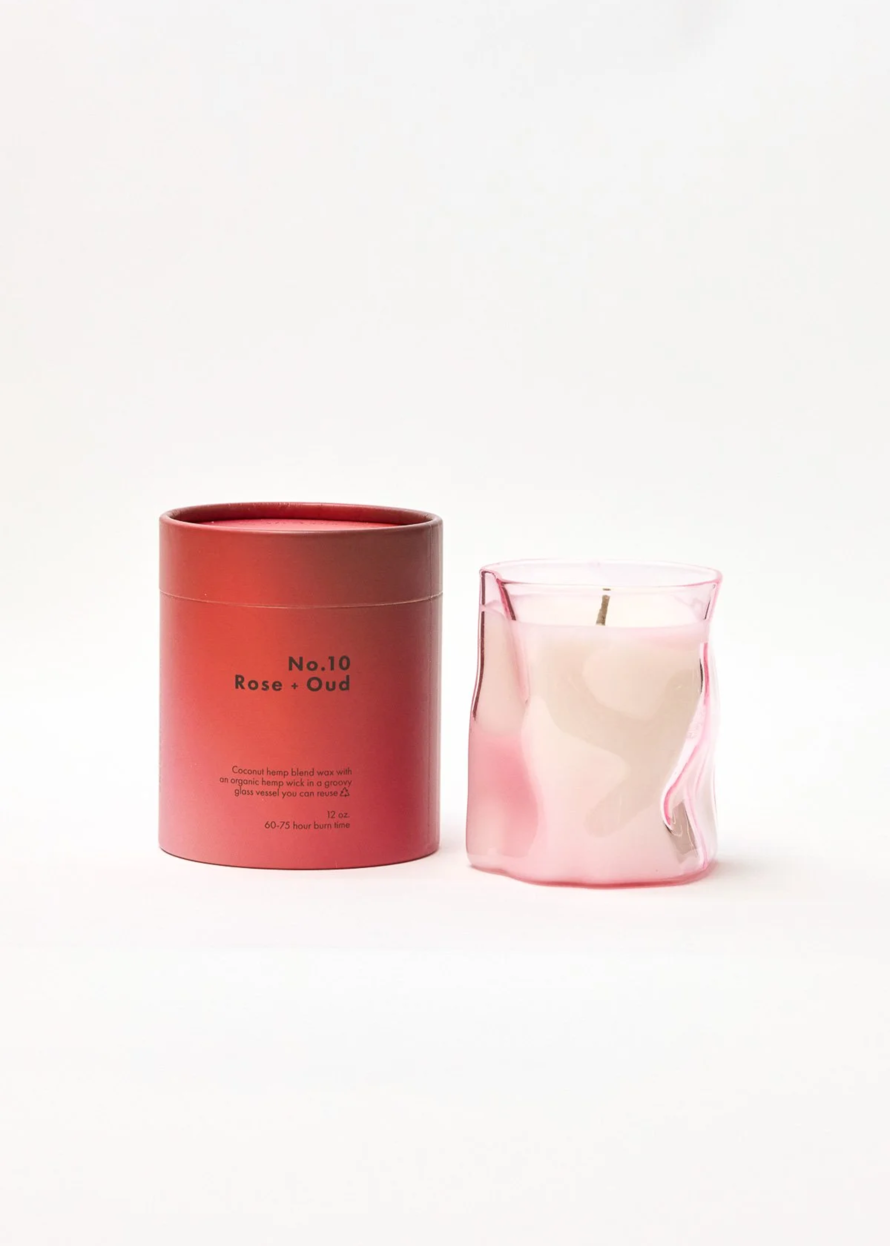 No. 10 rose + oud candle