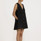 V-neck mini dress