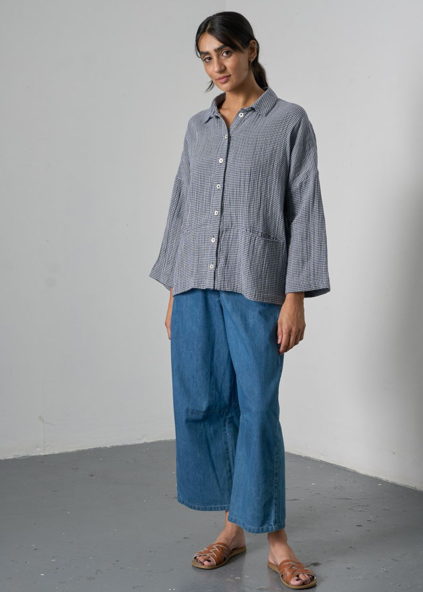 Alicia barrel leg trousers