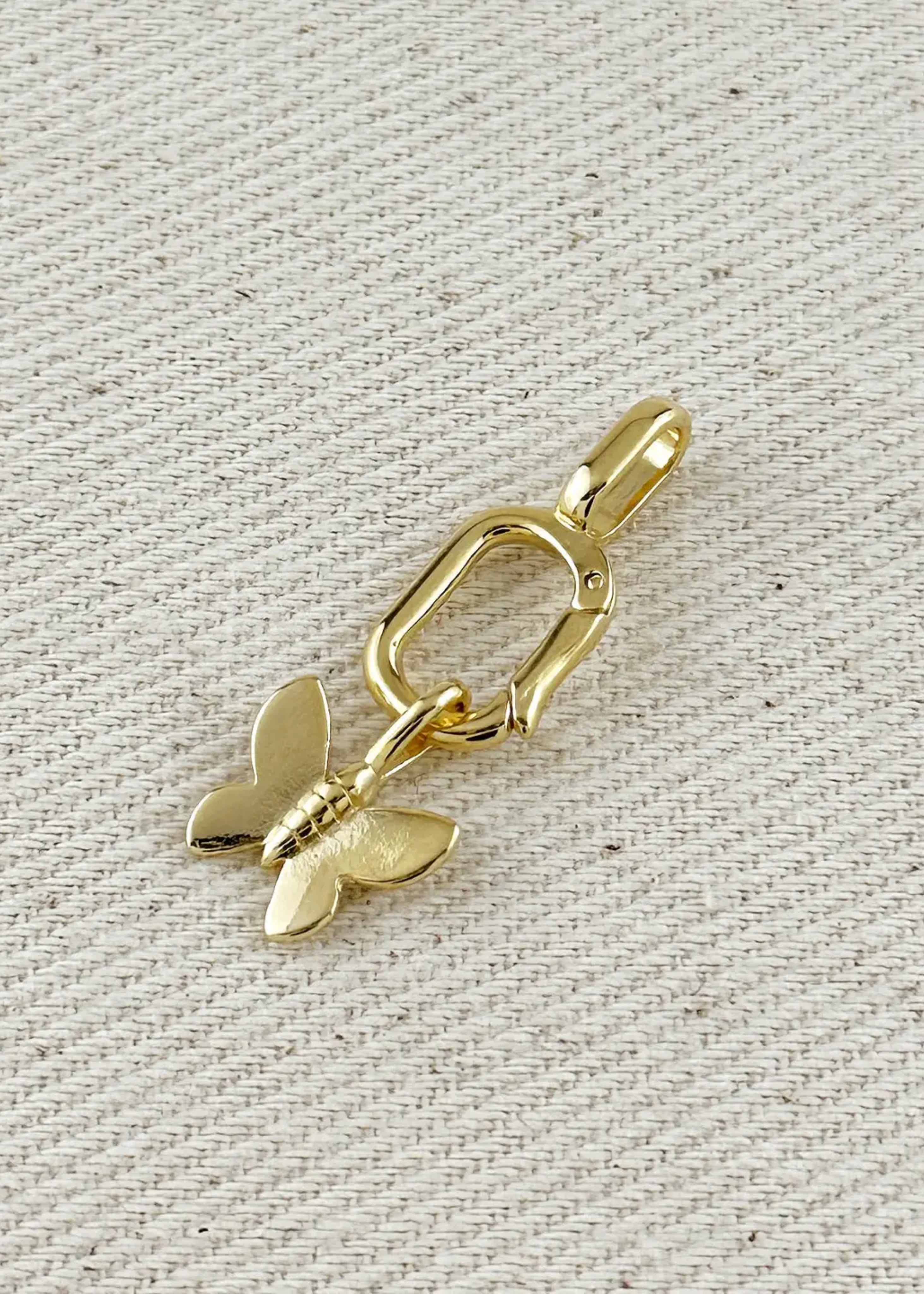 Butterfly charm, gold
