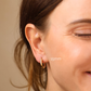 Bamboo hoop earrings, 3 sizes