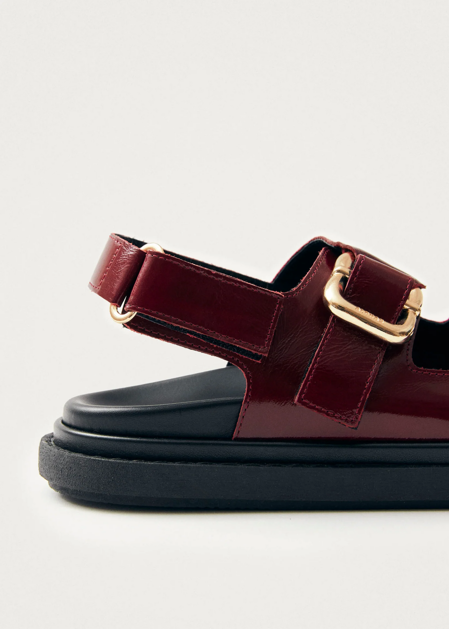 Harper onix burgundy leather sandals