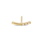 Balance curved bar earring, 14K yellow gold