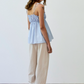 Bindi pinstripe top