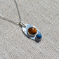 Tiger's eye pendant necklace