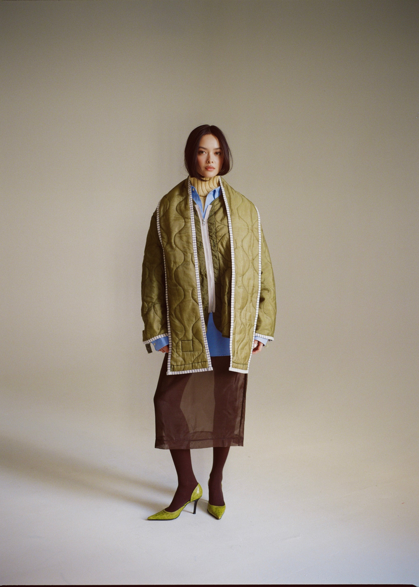 Military liner, scarf