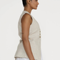 Longline vest, off-white