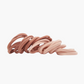 Recycled nylon elastics 20pc set, blush