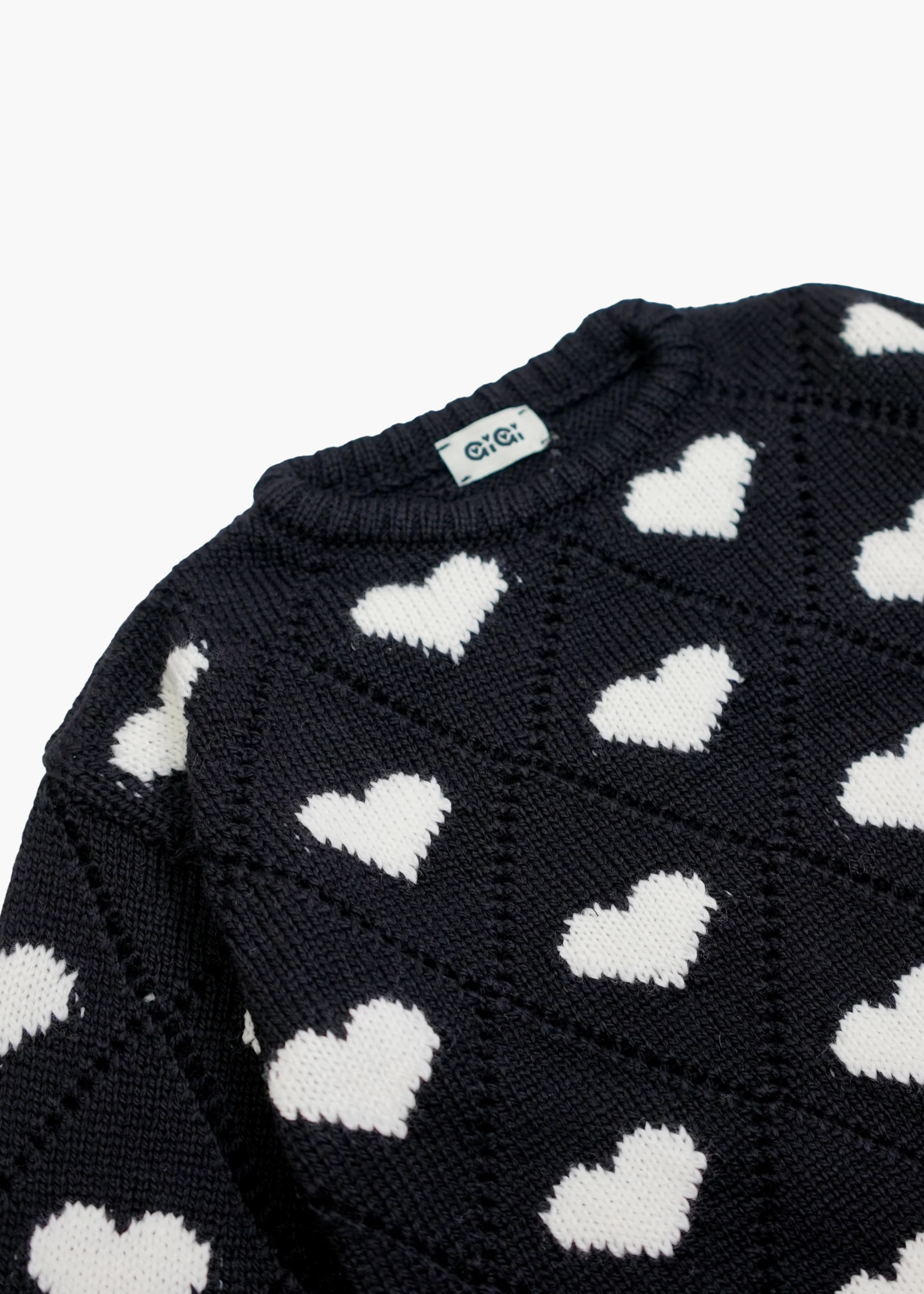 Kids love sweater, black
