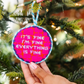 Needlepoint ornament, everything's fine