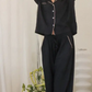 Day naps pajama set, black
