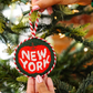 Needlepoint ornament, New York