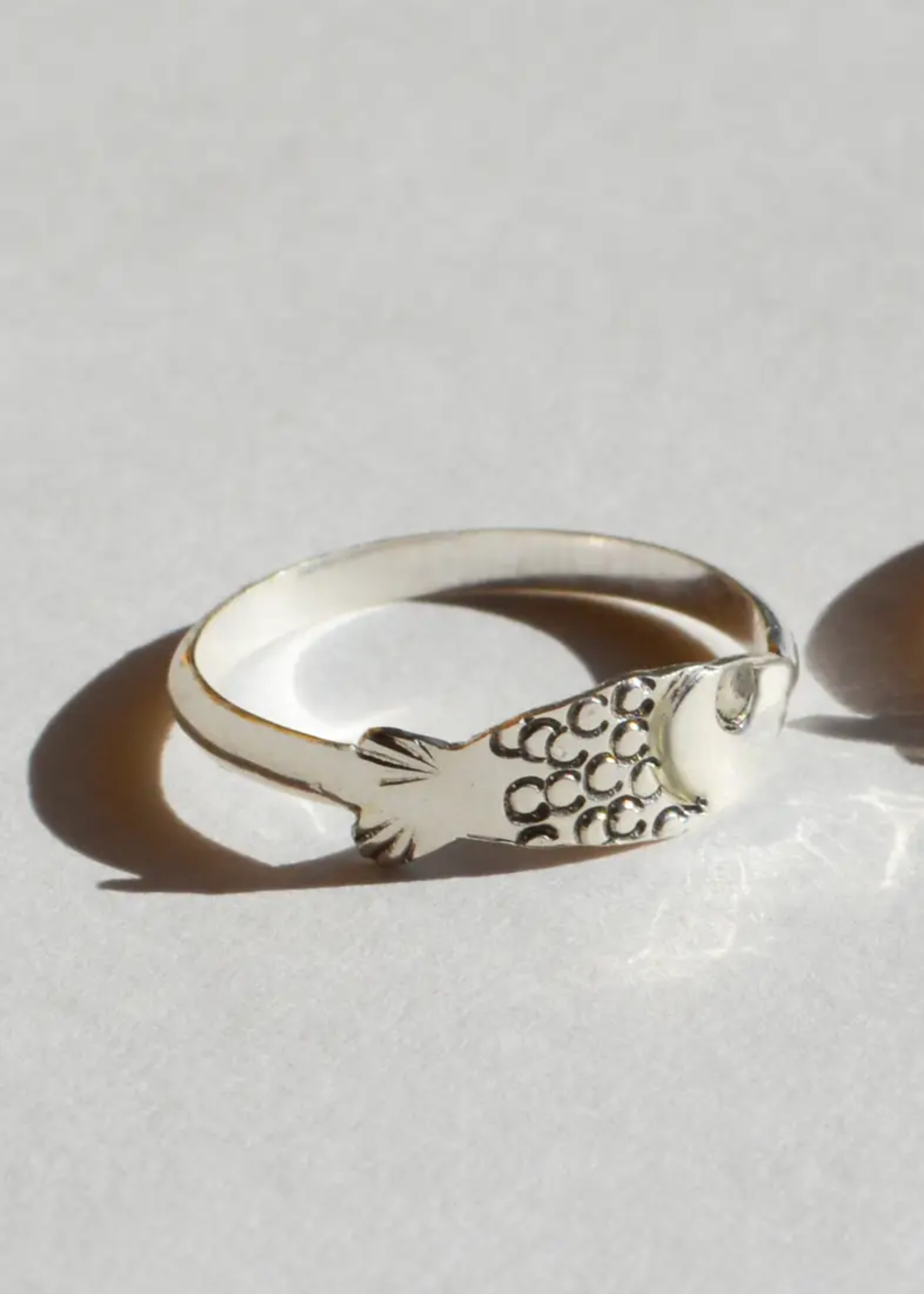 Sardine ring,  silver