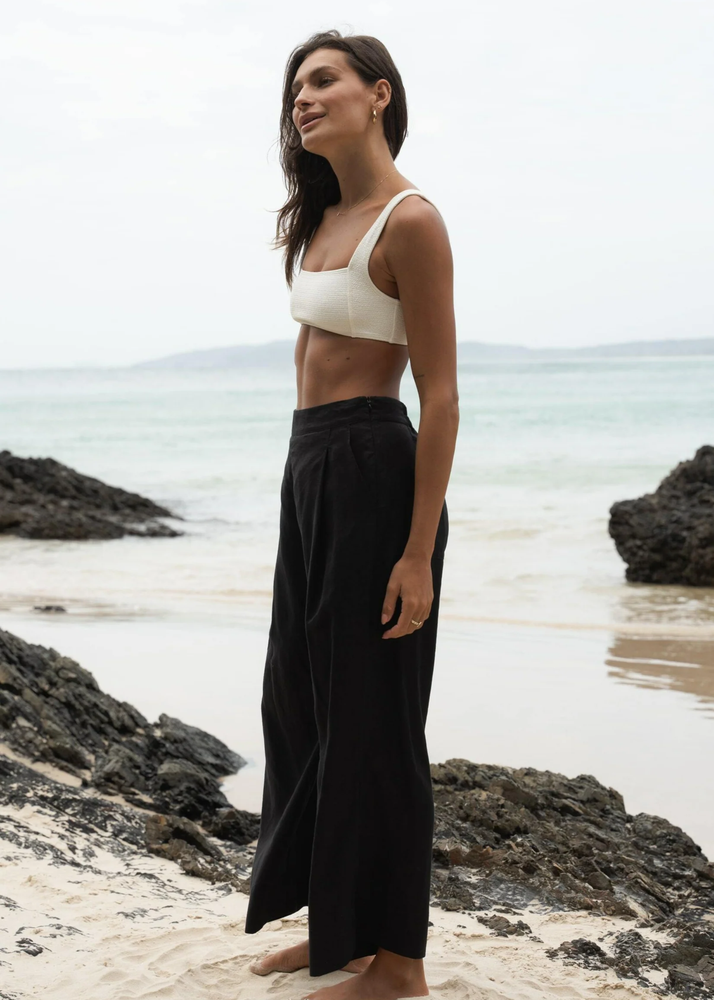 Ivy linen crop pants