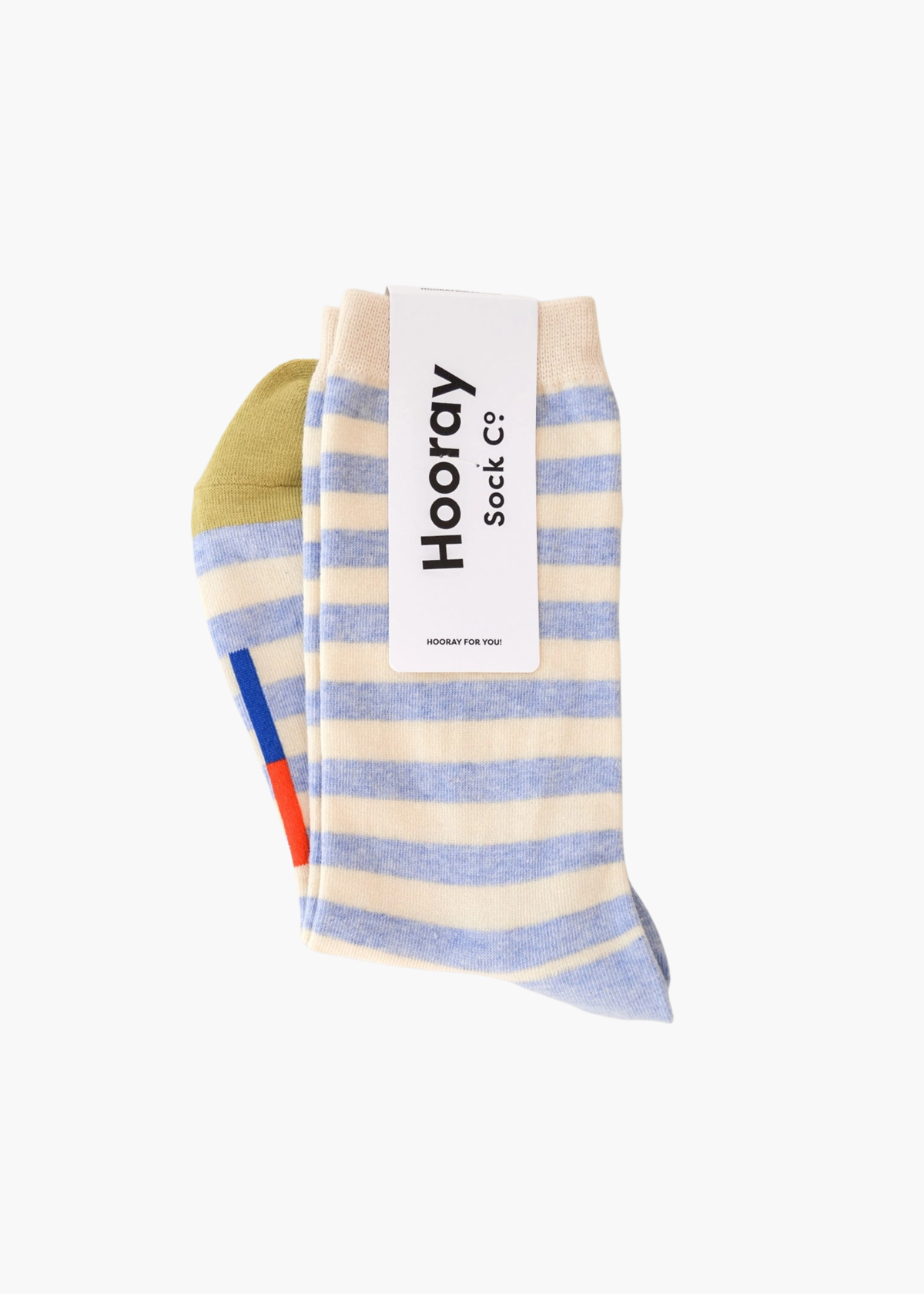 Eureka regular stripe crew socks, fog