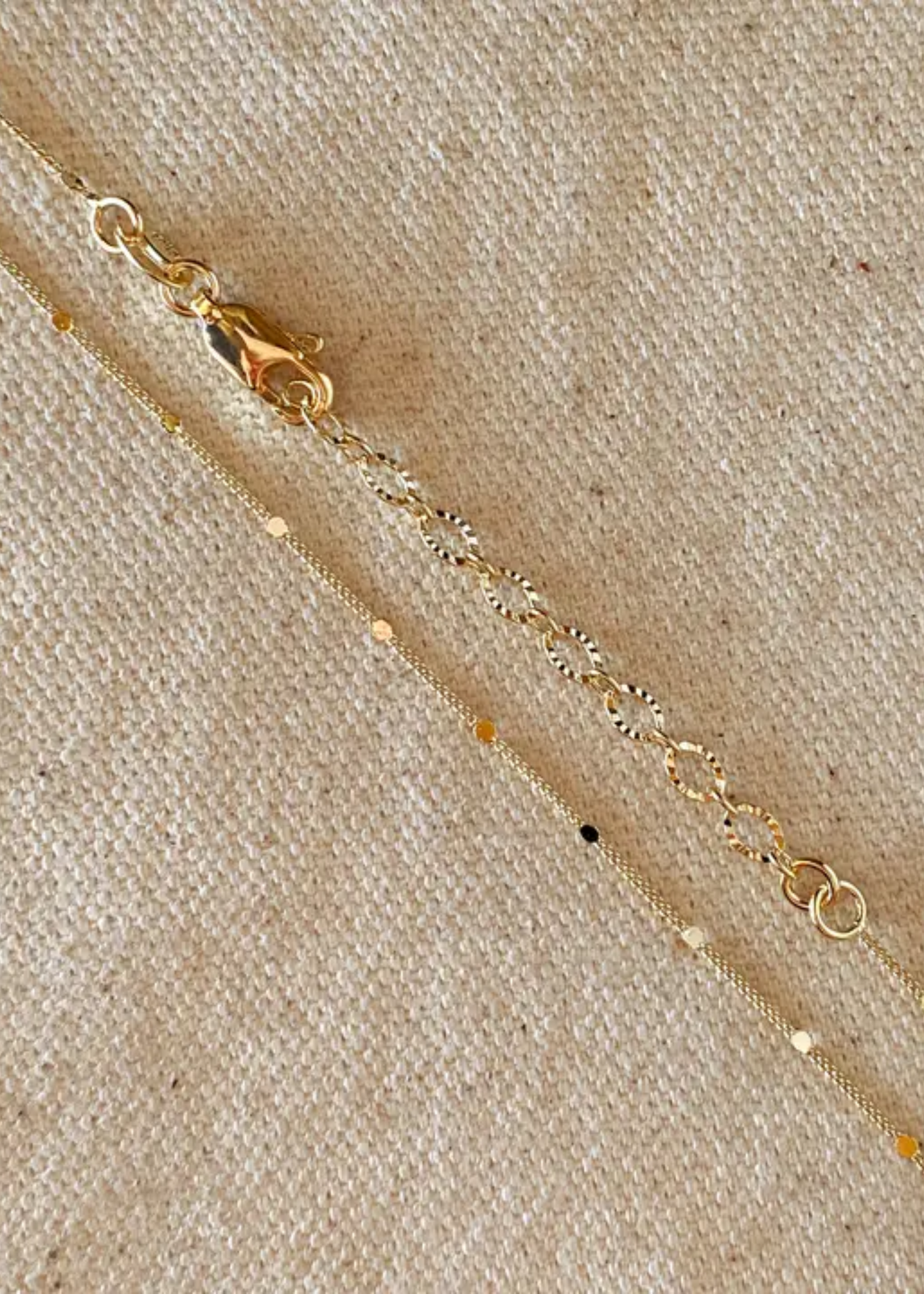 Curb chain with pressed details, 1mm