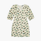 Linen puff sleeve with smocking