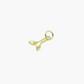 Gold fish tail charm